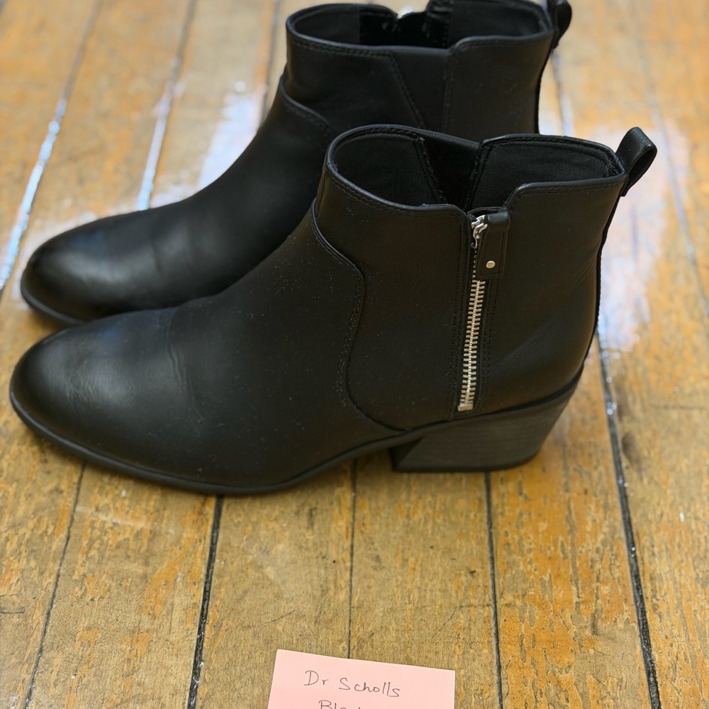 Dr. Scholl's Sleek Black Ankle Booties - Picture 6 of 6